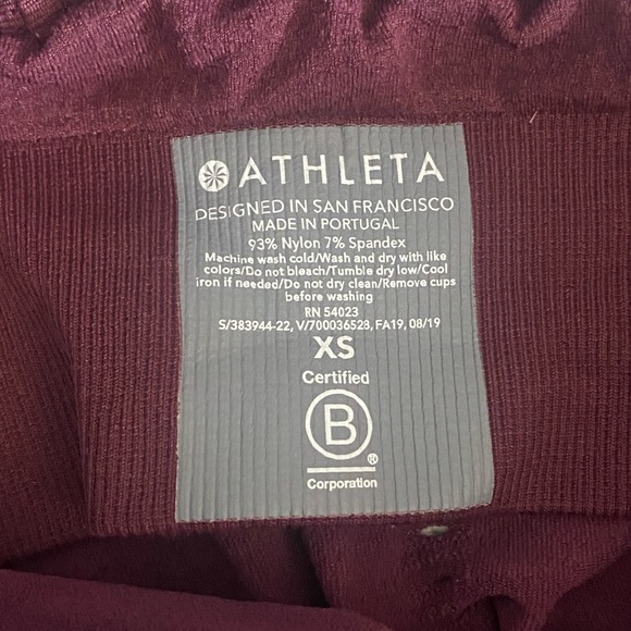 Athleta Women's Allegro Strappy Support Tank In Maroon - Picture 10 of 10